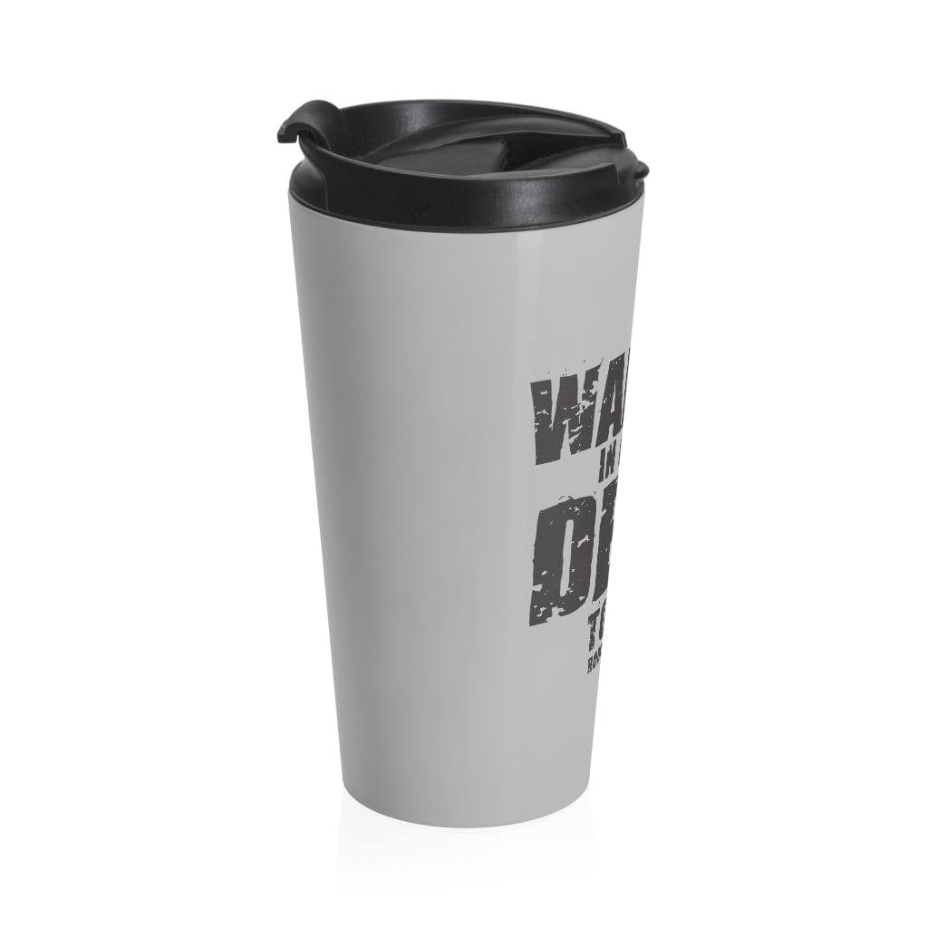 Printify Mug Travel Mug Walking Dead Steel Christian Travel Mug - Grey