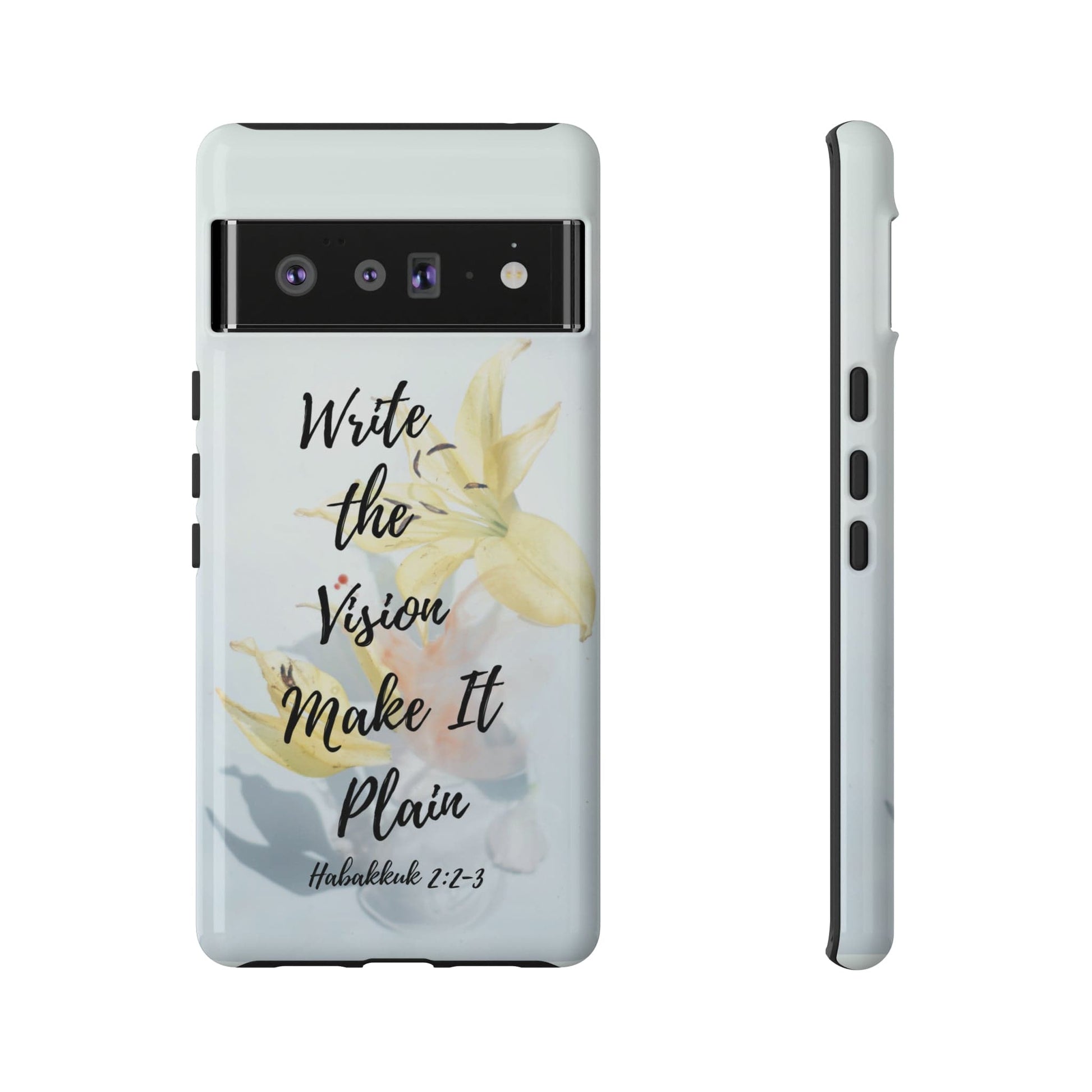 Printify Phone Case Write the Vision Christian Phone Case