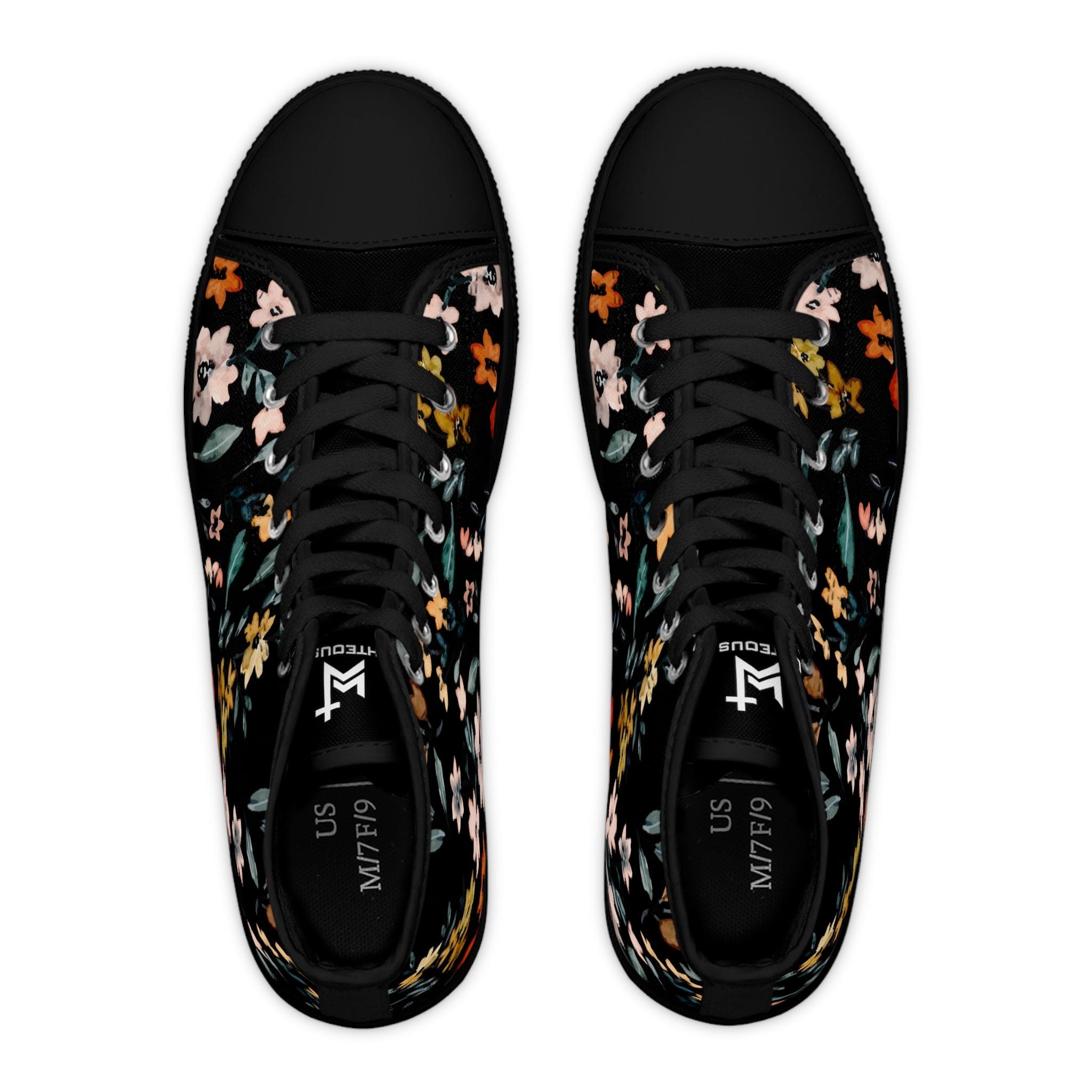 Do Not Worry Floral Women s High Top Sneakers